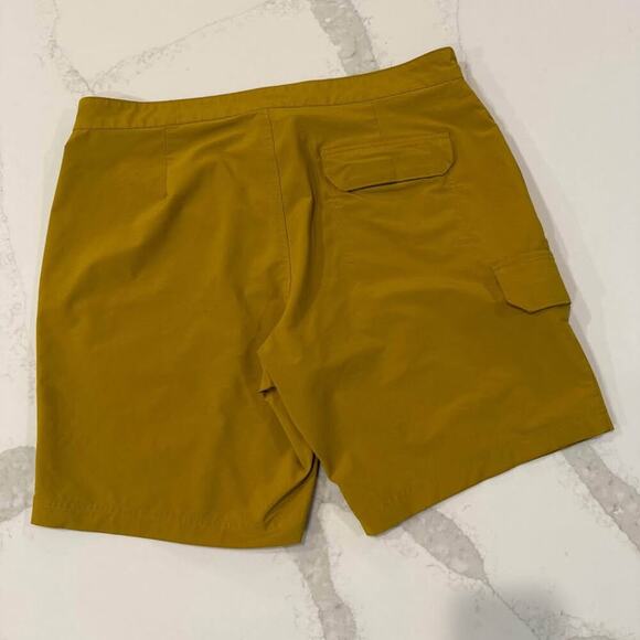 Duluth Trading Bull Moose Hybrid Flex 9” Board Shorts Mens 38 Yellow Swim Trunks - Picture 5 of 7